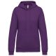 Kariban Női kapucnis pulóver KA473, Purple-2XL