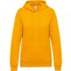 Kariban Női kapucnis pulóver KA473, Yellow-2XL