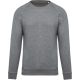 Kariban organikus környakas raglános férfi pulóver KA480, Grey Heather-3XL