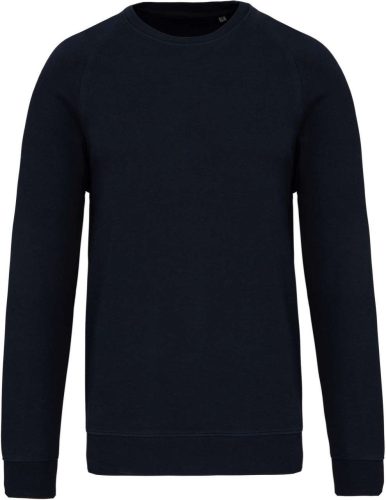 Kariban organikus kereknyakú piké pulóver KA495, Navy-3XL