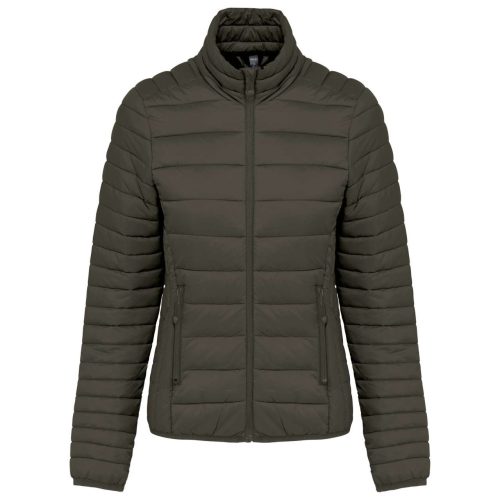 Kariban Női bélelt meleg és ultrakönnyű kabát  KA6121, Dark Khaki-XL