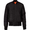 Kariban kifordítható férfi bomber dzseki KA613, Black/Orange-4XL