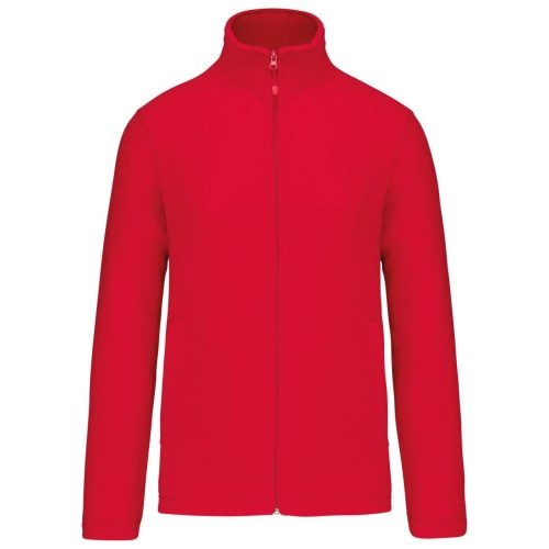 Kariban unisex cipzáras mikropolár pulóver KA9102, Red-XS