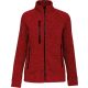 Kariban cipzáras Női dzseki KA9107, Red Melange-XL