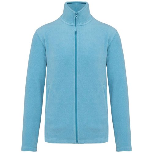 Kariban FALCO  cipzáras mikropolár pulóver KA911, Cloudy Blue Heather-4XL