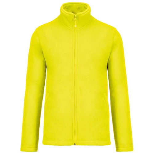 Kariban FALCO  cipzáras mikropolár pulóver KA911, Fluorescent Yellow-3XL