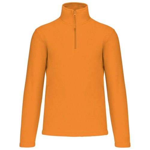 Kariban galléros, 1/4 cipzáras mikropolár pulóver KA912, Orange-4XL