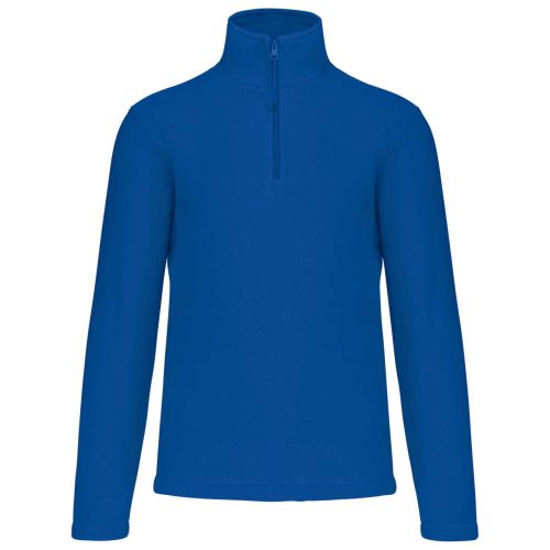 Kariban galléros, 1/4 cipzáras mikropolár pulóver KA912, Royal Blue-4XL