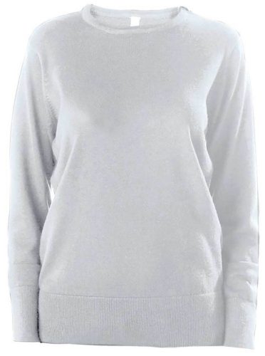 Kariban Női környakas testhezálló pulóver KA968, Grey Melange-2XL