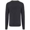 Kariban prémium férfi V-nyakú pulóver KA982, Black Heather-L