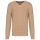 Kariban prémium férfi V-nyakú pulóver KA982, Camel Heather-2XL