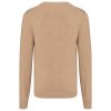 Kariban prémium férfi V-nyakú pulóver KA982, Camel Heather-2XL