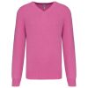 Kariban prémium férfi V-nyakú pulóver KA982, Candy Pink Heather-2XL