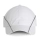 K-UP hálós 6 paneles baseball sapka, kontraszt csíkokkal KP144, White/Silver