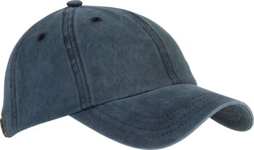 K-UP vintage hatású 6 paneles pamut baseball sapka KP165, Navy Washed