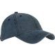 K-UP vintage hatású 6 paneles pamut baseball sapka KP165, Navy Washed