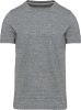 Kariban férfi rövid ujjú környakas vintage póló KV2106, Slub Grey Heather-2XL