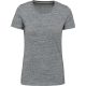 Kariban Női környakas rövid ujjú vintage póló KV2107, Slub Grey Heather-L