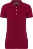 Kariban vintage hatású galléros Női piké póló KV2207, Vintage Dark Red-L