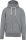 Kariban cipzáras kapucnis vastag férfi pulóver KV2306, Slub Grey Heather-XL