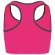 Proact Női sztreccs sporthátu top PA001, Fluorescent Pink/Storm Grey-M/L