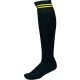 Proact hosszú szárú csíkos sportzokni PA015, Black/Sporty Yellow-47/50