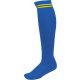 Proact hosszú szárú csíkos sportzokni PA015, Dark Royal Blue/Sporty Yellow-27/30