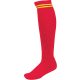 Proact hosszú szárú csíkos sportzokni PA015, Sporty Red/Sporty Yellow-31/34