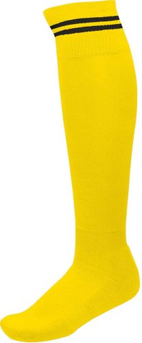 Proact hosszú szárú csíkos sportzokni PA015, Sporty Yellow/Black-27/30