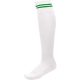 Proact hosszú szárú csíkos sportzokni PA015, White/Sporty Kelly Green-43/46