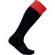 Proact hosszú szárú sportzokni kontrasztos színű felsö résszel PA0300, Black/Sporty Red-27/30