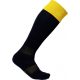 Proact hosszú szárú sportzokni kontrasztos színű felsö résszel PA0300, Black/Sporty Yellow-27/30