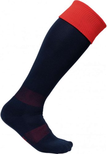 Proact hosszú szárú sportzokni kontrasztos színű felsö résszel PA0300, Sporty Navy/Sporty Red-43/46