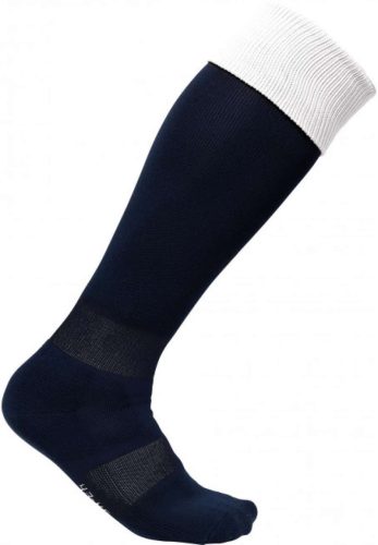 Proact hosszú szárú sportzokni kontrasztos színű felsö résszel PA0300, Sporty Navy/White-27/30