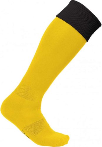 Proact hosszú szárú sportzokni kontrasztos színű felsö résszel PA0300, Sporty Yellow/Black-39/42