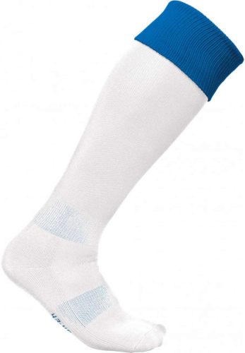 Proact hosszú szárú sportzokni kontrasztos színű felsö résszel PA0300, White/Sporty Royal Blue-31/34