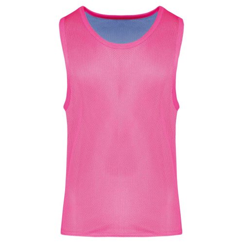 Proact kifordítható, eltérő színű ujjatlan sportpóló PA042, Fluorescent  Pink/Sporty Sky Blue-L/XL