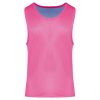 Proact kifordítható, eltérő színű ujjatlan sportpóló PA042, Fluorescent  Pink/Sporty Sky Blue-S/M