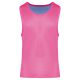 Proact kifordítható, eltérő színű ujjatlan sportpóló PA042, Fluorescent  Pink/Sporty Sky Blue-S/M