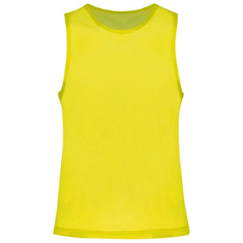 Proact hálós megkülönböztető ujjatlan sportpóló PA043, Fluorescent Yellow-2XL/3XL