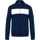 Proact unisex tréning felső elől cipzáras PA347, Sporty Navy/White-4XL