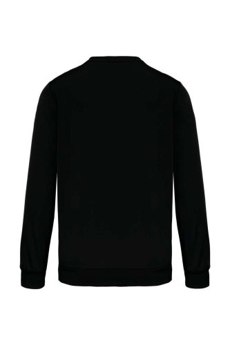 Proact hosszú ujjú unisex sport pulóver PA373, Black/White-3XL