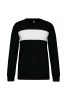 Proact hosszú ujjú unisex sport pulóver PA373, Black/White-3XL