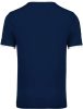 Proact rövid ujjú V-nyakú férfi sportpóló, kontrasztos betéttel PA4000, Sporty Navy/White-2XL