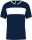 Proact rövid ujjú V-nyakú férfi sportpóló, kontrasztos betéttel PA4000, Sporty Navy/White-3XL