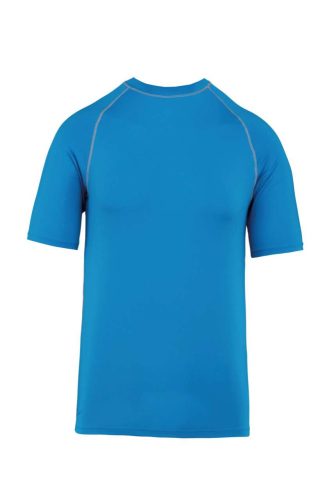 Proact szűk szabású unisex sztreccs surf póló PA4007, Aqua Blue-L