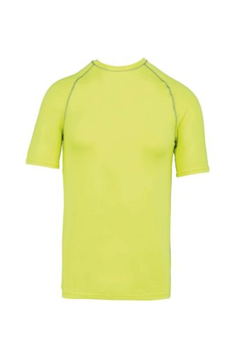 Proact szűk szabású unisex sztreccs surf póló PA4007, Fluorescent Yellow-L