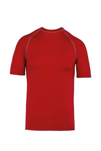 Proact szűk szabású unisex sztreccs surf póló PA4007, Sporty Red-2XL