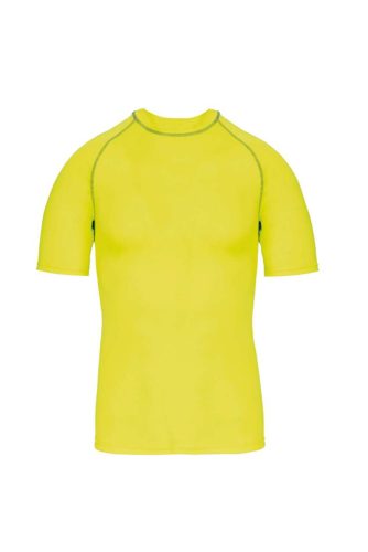 Proact gyerek szűk szabású sztreccs surf póló PA4008, Fluorescent Yellow-12/14