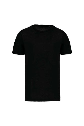 Proact rövid ujjú környakas triblend unisex sportpóló PA4011, Black-2XL